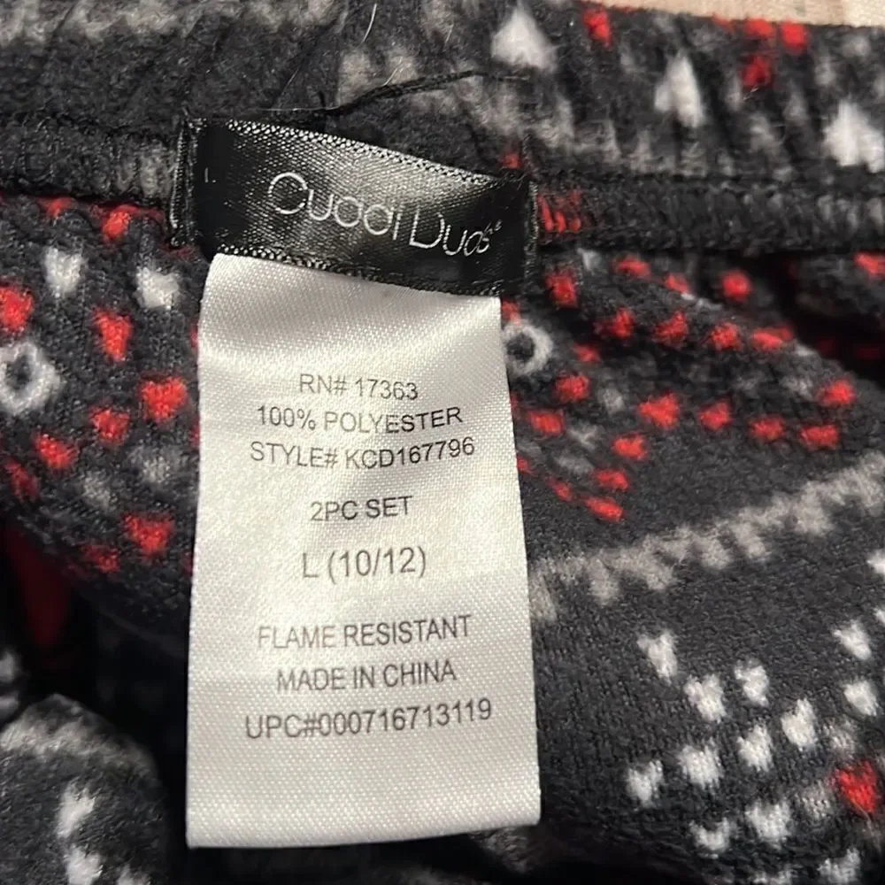 Youth boys size 10/12 winter pajama set.